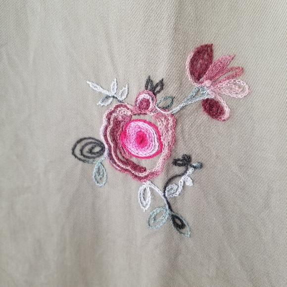 John Mark Green Embroidered Floral Tunic Size Large - Picture 13 of 16